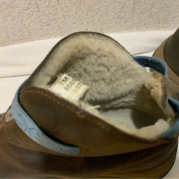 TIMBERLAND Waterproof Leather Brown Winter Hiking Sport Ankle Boots Women's Sz 7 - Picture 6 of 12